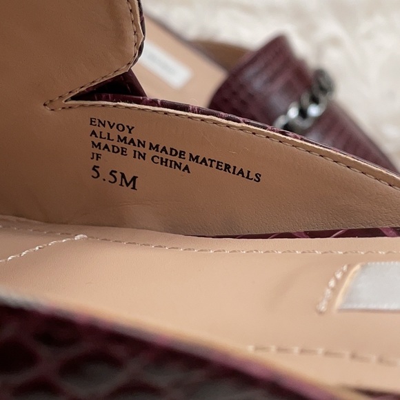 Saks Fifth Avenue Envoy Chain Croc-Print Mules - Picture 6 of 7